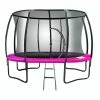 Kahuna 12ft Trampoline Free Ladder Spring Mat Net Safety Pad Cover Round Enclosure Pink