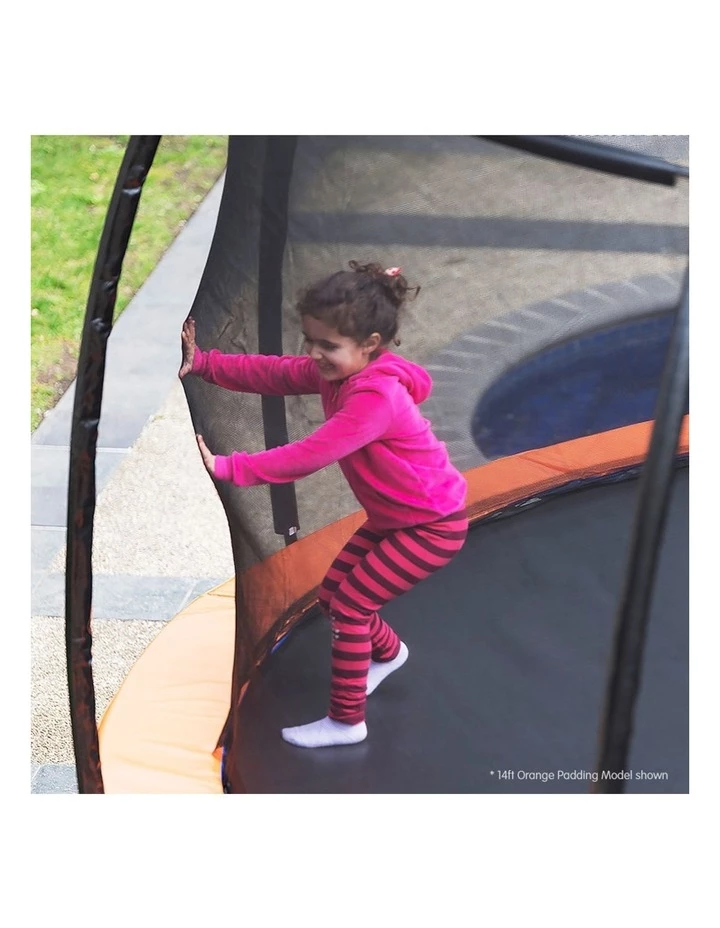 Kahuna 12ft Trampoline Round Safety Net Spring Safety Pad Cover Mat Free Orange/Blue 6 Kahuna 12ft Trampoline Round Safety Net Spring Safety Pad Cover Mat Free Orange/Blue - Image 6