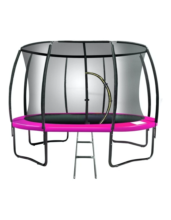 Trampoline Kahuna Jumper Outdoor Round Pad Mat Net Ladder Pink 1 Trampoline Kahuna Jumper Outdoor Round Pad Mat Net Ladder Pink