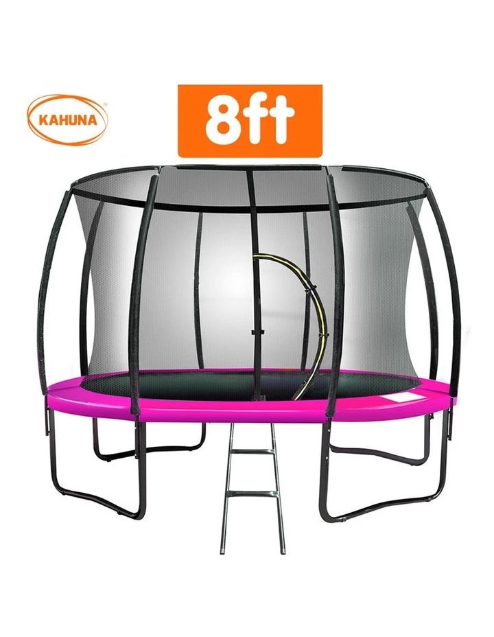 Trampoline Kahuna Jumper Outdoor Round Pad Mat Net Ladder Pink 2 Trampoline Kahuna Jumper Outdoor Round Pad Mat Net Ladder Pink - Image 2
