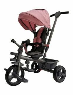 Trike Star Tricycle Push Ride On Toy Toddler w/Parental Handle/Basket Pink 18months