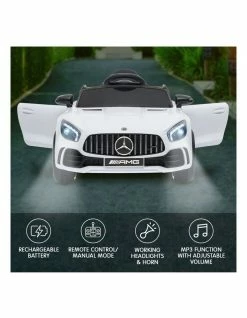 Klika Mercedes Benz Licensed Kids Electric Ride On Car Remote Control In White -Lifespan Kids shop 869501440 3 720x928