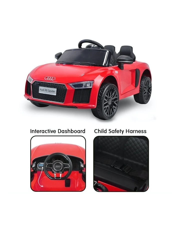 Klika R8 Spyder Audi Kids Electric Ride On Car Red 7 Klika R8 Spyder Audi Kids Electric Ride On Car Red - Image 7