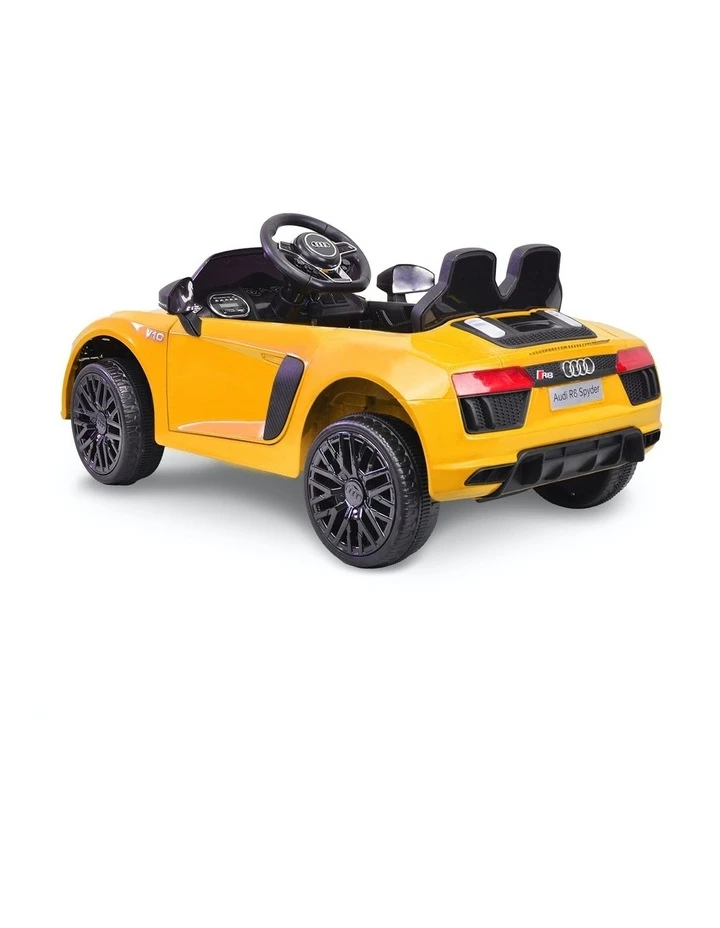 Klika R8 Spyder Audi Kids Electric Ride On Car Yellow 2 Klika R8 Spyder Audi Kids Electric Ride On Car Yellow - Image 2