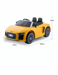 Klika R8 Spyder Audi Kids Electric Ride On Car Yellow 11 Klika R8 Spyder Audi Kids Electric Ride On Car Yellow -Lifespan Kids shop 869501710 5 720x928