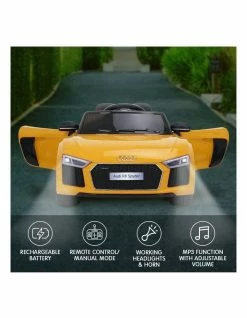 Klika R8 Spyder Audi Kids Electric Ride On Car Yellow 12 Klika R8 Spyder Audi Kids Electric Ride On Car Yellow -Lifespan Kids shop 869501710 6 720x928