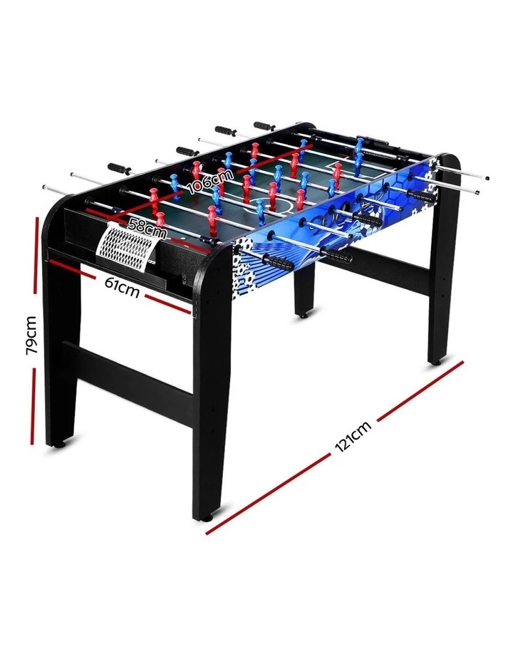 My Plaza 4FT Foosball Table Black 2 My Plaza 4FT Foosball Table Black - Image 2